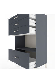 Hyperion Dolap Tek Raflı 4 Çekmeceli 88x44x134 - S51M033V5B