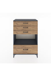 Hyperion Dolap Tek Raflı 4 Çekmeceli 88x44x134 - S51M033V6B