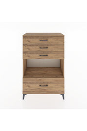 Hyperion Dolap Tek Raflı 4 Çekmeceli 88x44x134 - S51M033V9B