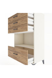 Hyperion Dolap Tek Raflı 4 Çekmeceli 88x44x134 - S51M034V3B