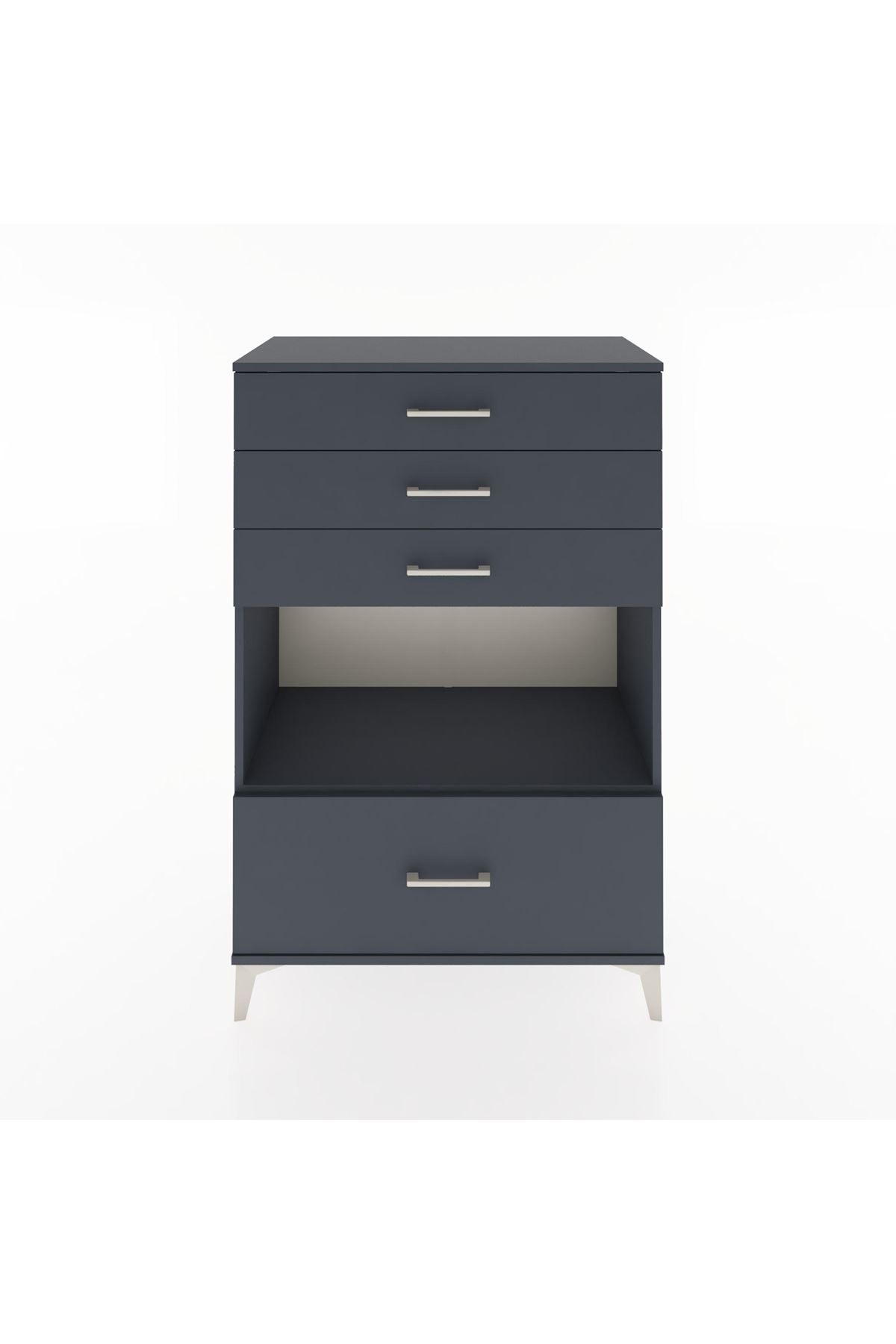 Hyperion Dolap Tek Raflı 4 Çekmeceli 88x44x134 - S51M034V5B