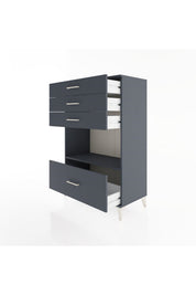 Hyperion Dolap Tek Raflı 4 Çekmeceli 88x44x134 - S51M034V5B