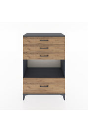 Hyperion Dolap Tek Raflı 4 Çekmeceli 88x44x134 - S51M034V6B