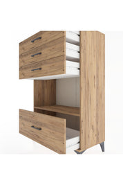 Hyperion Dolap Tek Raflı 4 Çekmeceli 88x44x134 - S51M034V9B