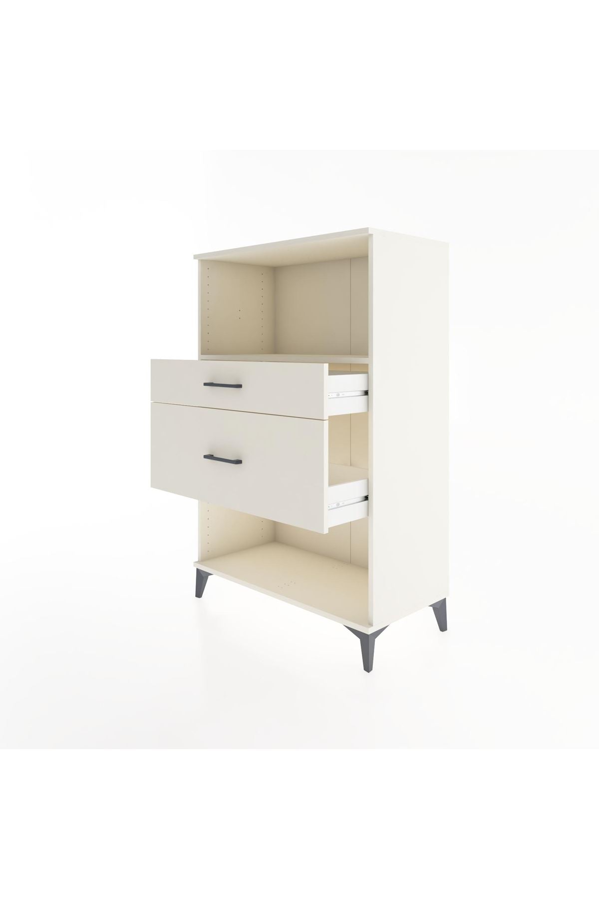 Hyperion Dolap Tek Raflı 2 Çekmeceli 88x44x134 - S51M036V1B