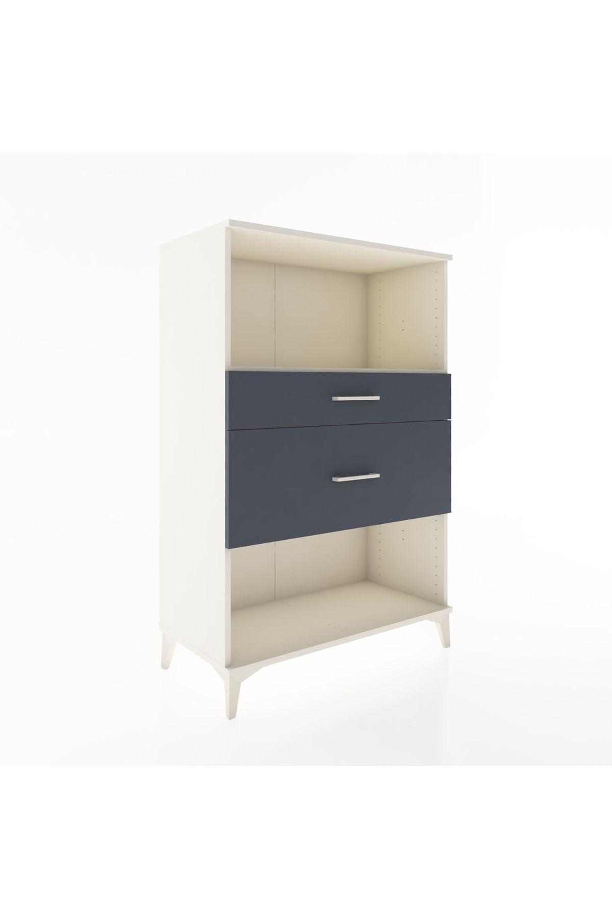 Hyperion Dolap Tek Raflı 2 Çekmeceli 88x44x134 - S51M036V2B