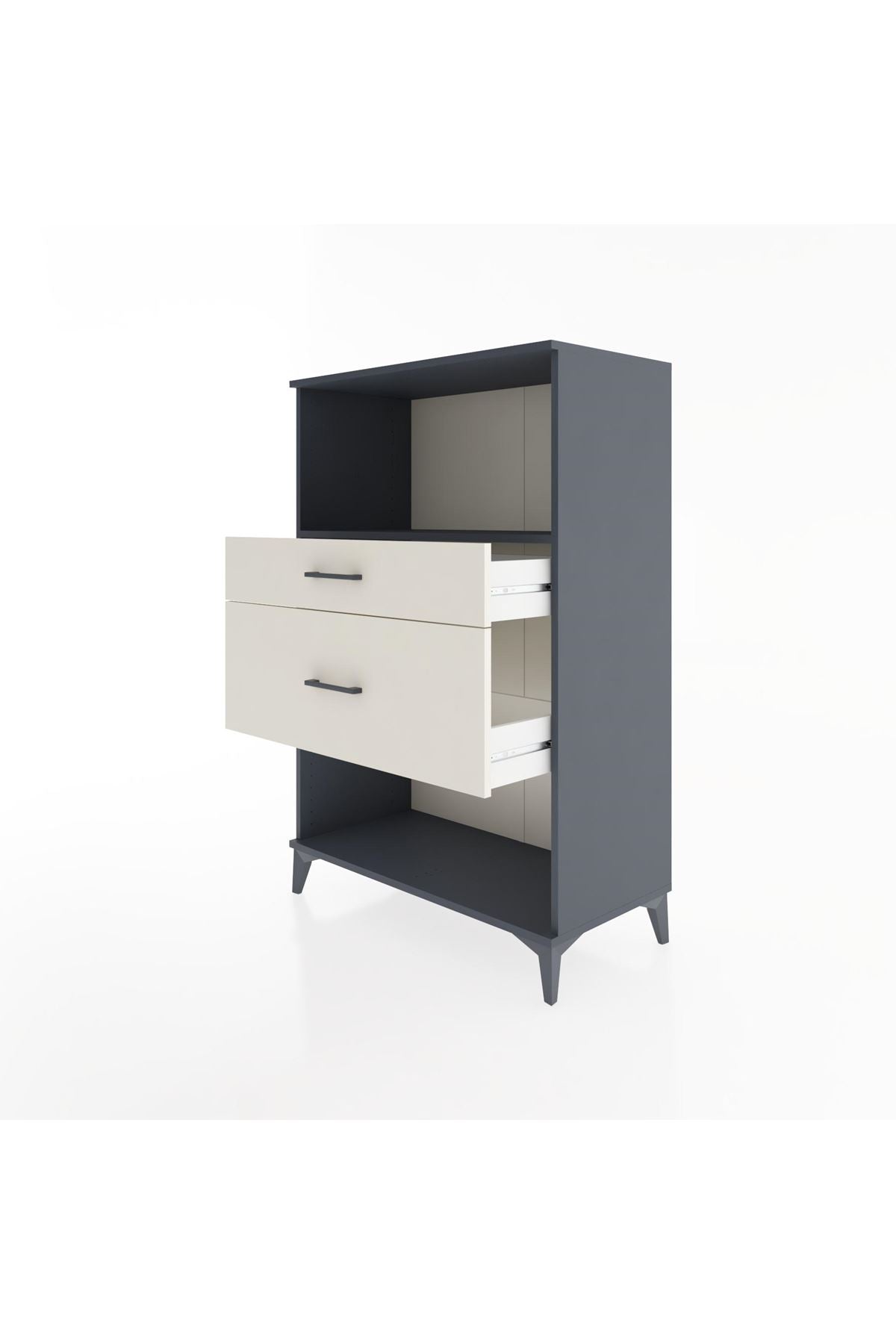 Hyperion Dolap Tek Raflı 2 Çekmeceli 88x44x134 - S51M036V4B