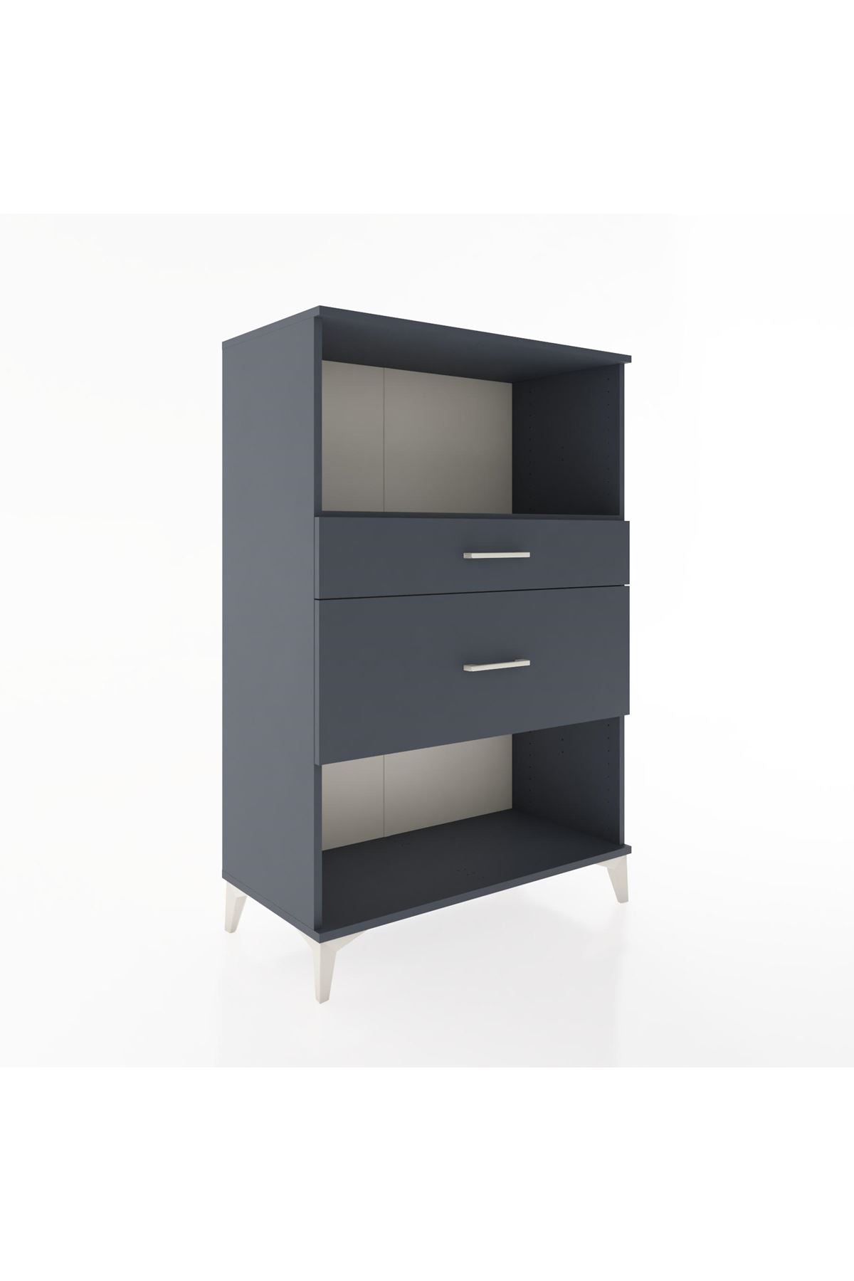 Hyperion Dolap Tek Raflı 2 Çekmeceli 88x44x134 - S51M036V5B