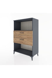 Hyperion Dolap Tek Raflı 2 Çekmeceli 88x44x134 - S51M036V6B