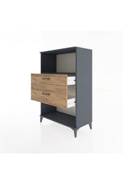 Hyperion Dolap Tek Raflı 2 Çekmeceli 88x44x134 - S51M036V6B