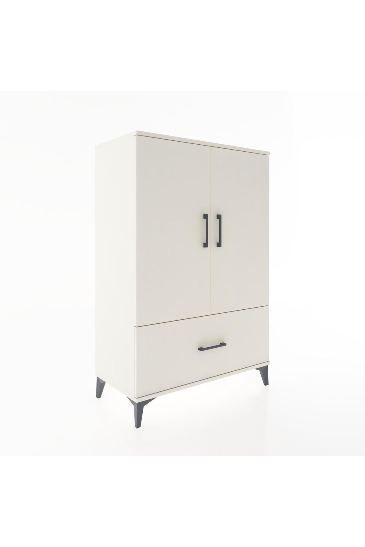 Hyperion Dolap 3 Raflı Tek Çekmeceli 2 Kapaklı 88x44x134 - S51M001V1B