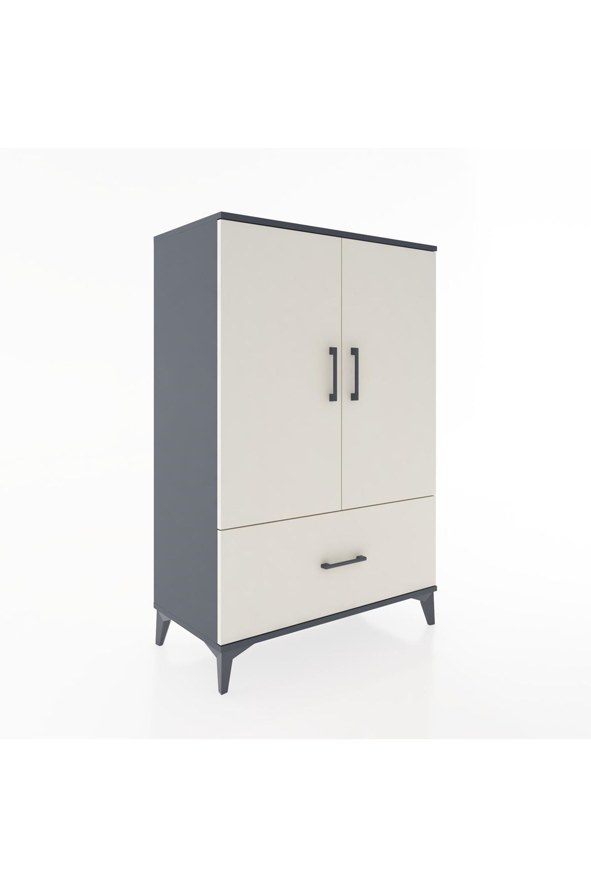 Hyperion Dolap 3 Raflı Tek Çekmeceli 2 Kapaklı 88x44x134 - S51M001V4B