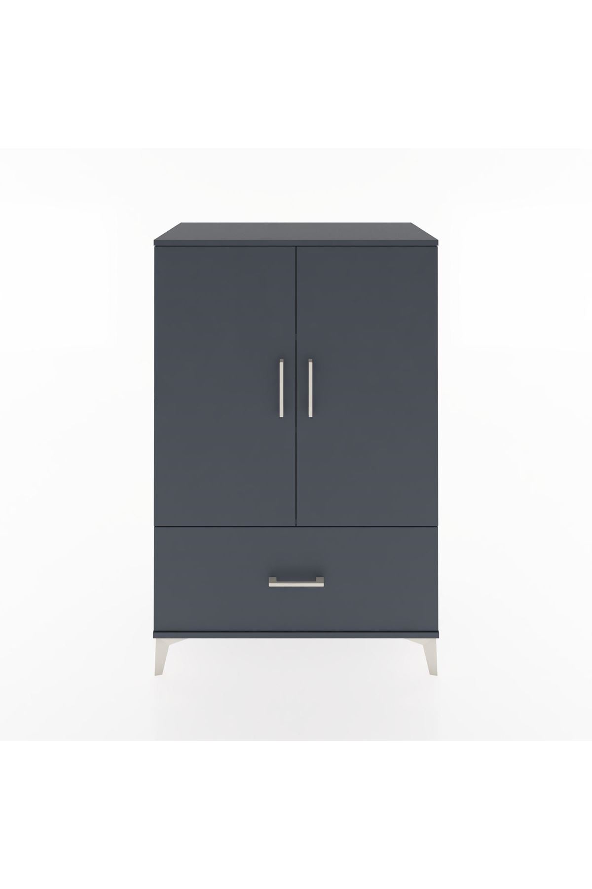 Hyperion Dolap 3 Raflı Tek Çekmeceli 2 Kapaklı 88x44x134 - S51M001V5B