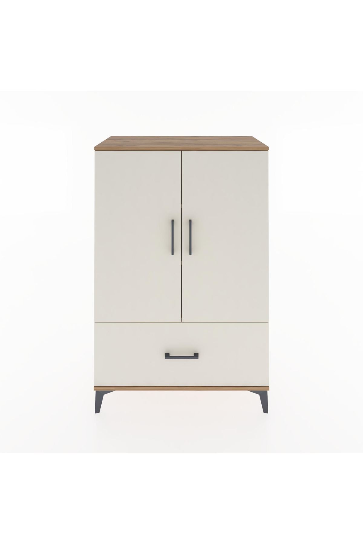 Hyperion Dolap 3 Raflı Tek Çekmeceli 2 Kapaklı 88x44x134 - S51M001V7B