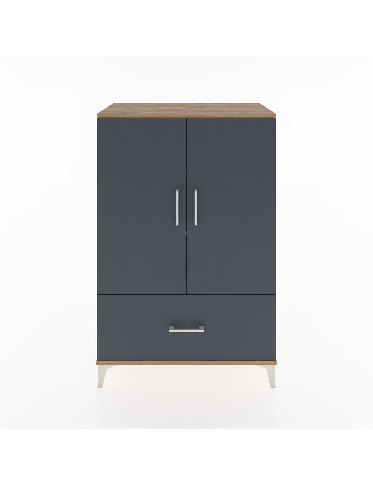 Hyperion Dolap 3 Raflı Tek Çekmeceli 2 Kapaklı 88x44x134 - S51M001V8B
