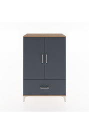 Hyperion Dolap 3 Raflı Tek Çekmeceli 2 Kapaklı 88x44x134 - S51M001V8B