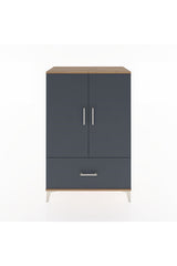 Hyperion Dolap 3 Raflı Tek Çekmeceli 2 Kapaklı 88x44x134