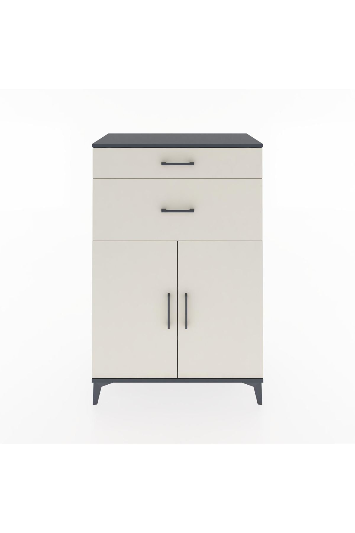 Hyperion Dolap 2 Raflı 2 Çekmeceli 2 Kapaklı 88x44x134 - S51M002V4B