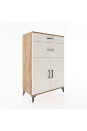 Hyperion Dolap 2 Raflı 2 Çekmeceli 2 Kapaklı 88x44x134 - S51M002V7B