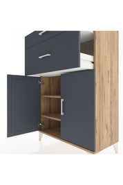 Hyperion Dolap 2 Raflı 2 Çekmeceli 2 Kapaklı 88x44x134 - S51M002V8B