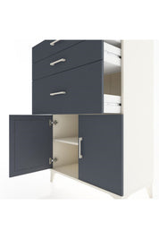 Hyperion Dolap Tek Raflı 3 Çekmeceli 2 Kapaklı 88x44x134 - S51M003V2B