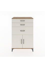 Hyperion Dolap Tek Raflı 3 Çekmeceli 2 Kapaklı 88x44x134 - S51M003V7B