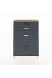 Hyperion Dolap Tek Raflı 3 Çekmeceli 2 Kapaklı 88x44x134 - S51M003V8B