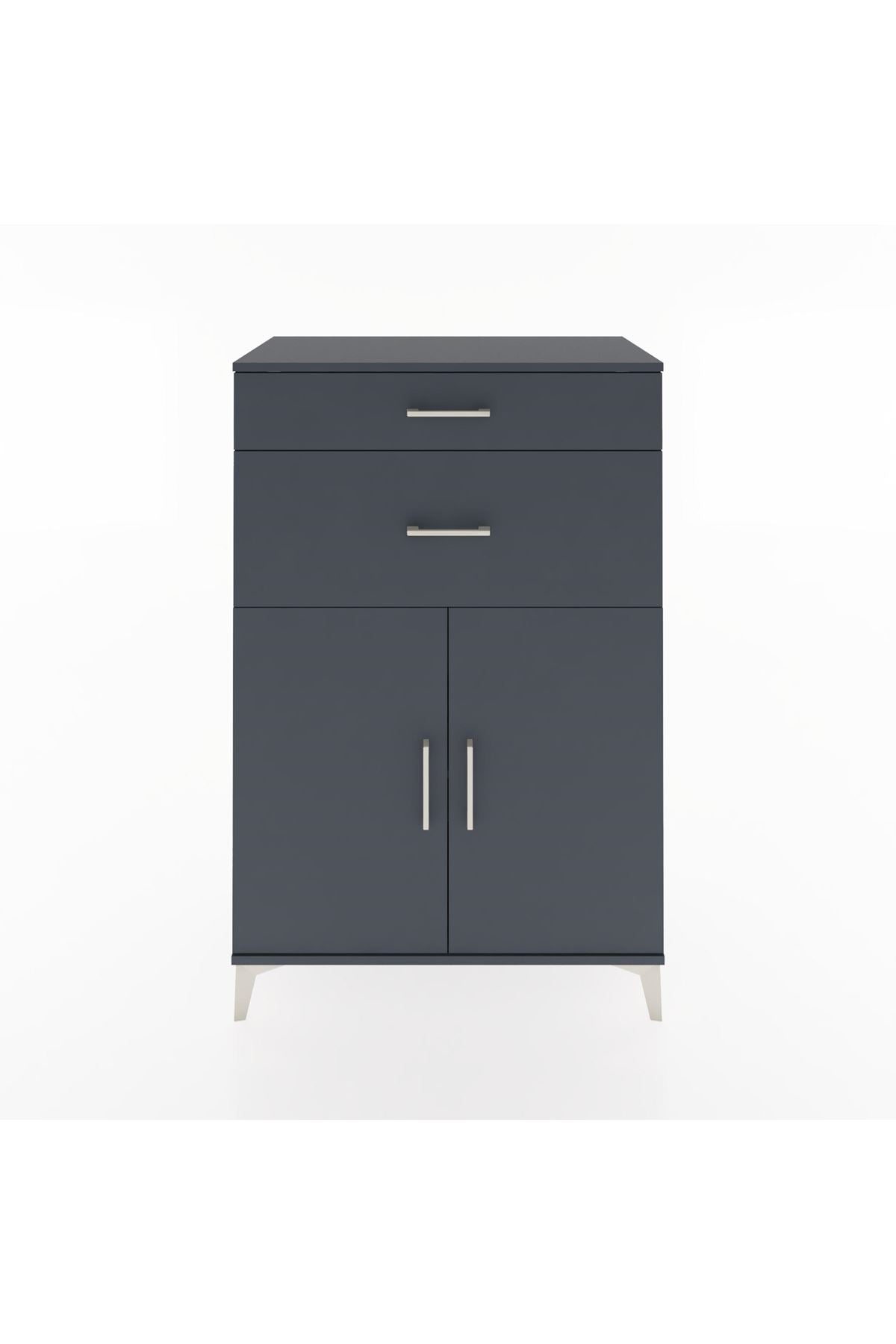 Hyperion Dolap Tek Raflı 2 Çekmeceli 2 Kapaklı 88x44x134 - S51M004V5B