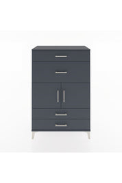 Hyperion Dolap Tek Raflı 4 Çekmeceli 2 Kapaklı 88x44x134 - S51M005V5B
