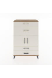Hyperion Dolap Tek Raflı 4 Çekmeceli 2 Kapaklı 88x44x134 - S51M005V7B