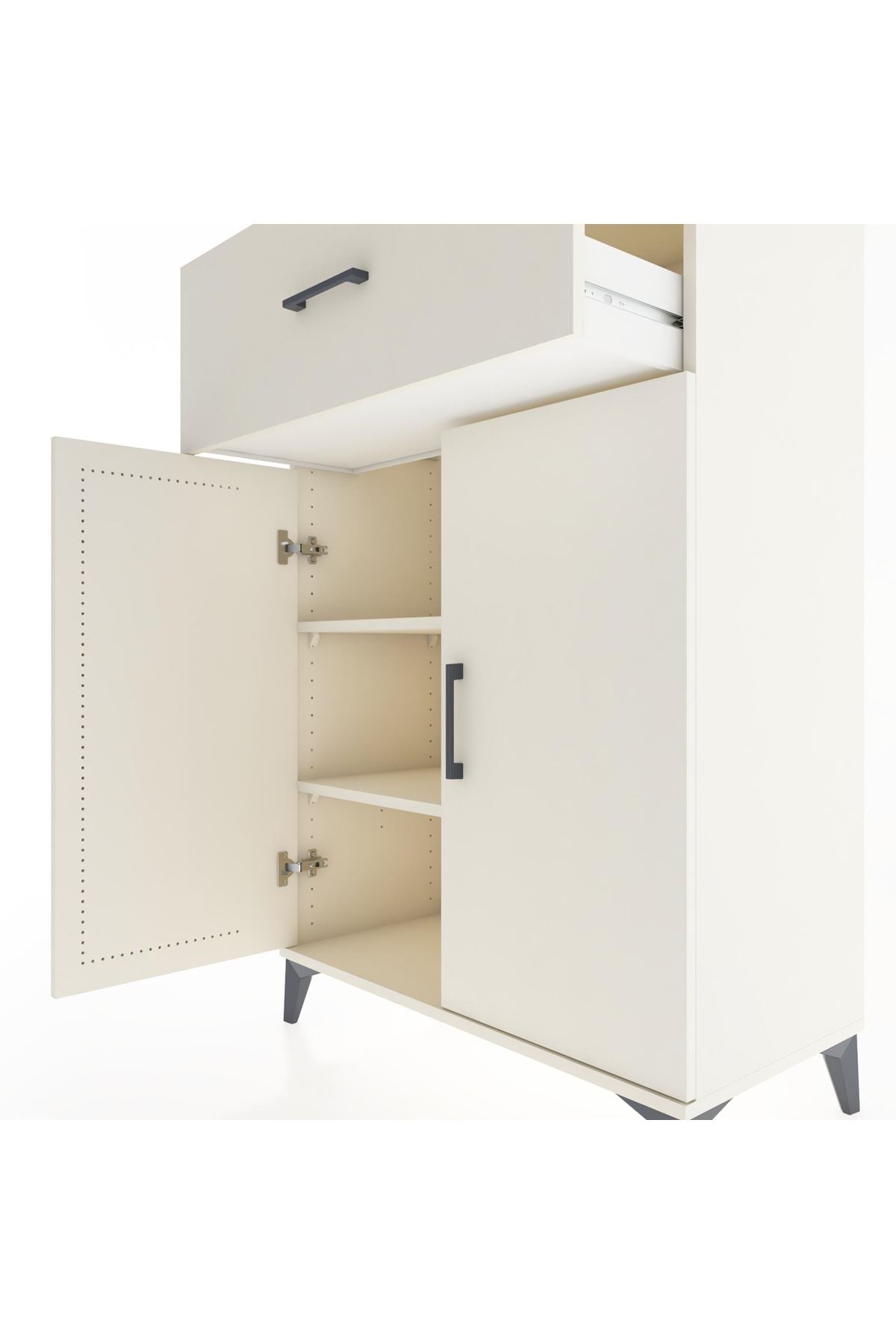 Hyperion Dolap 2 Raflı Tek Çekmeceli 2 Kapaklı 88x44x134 - S51M006V1B