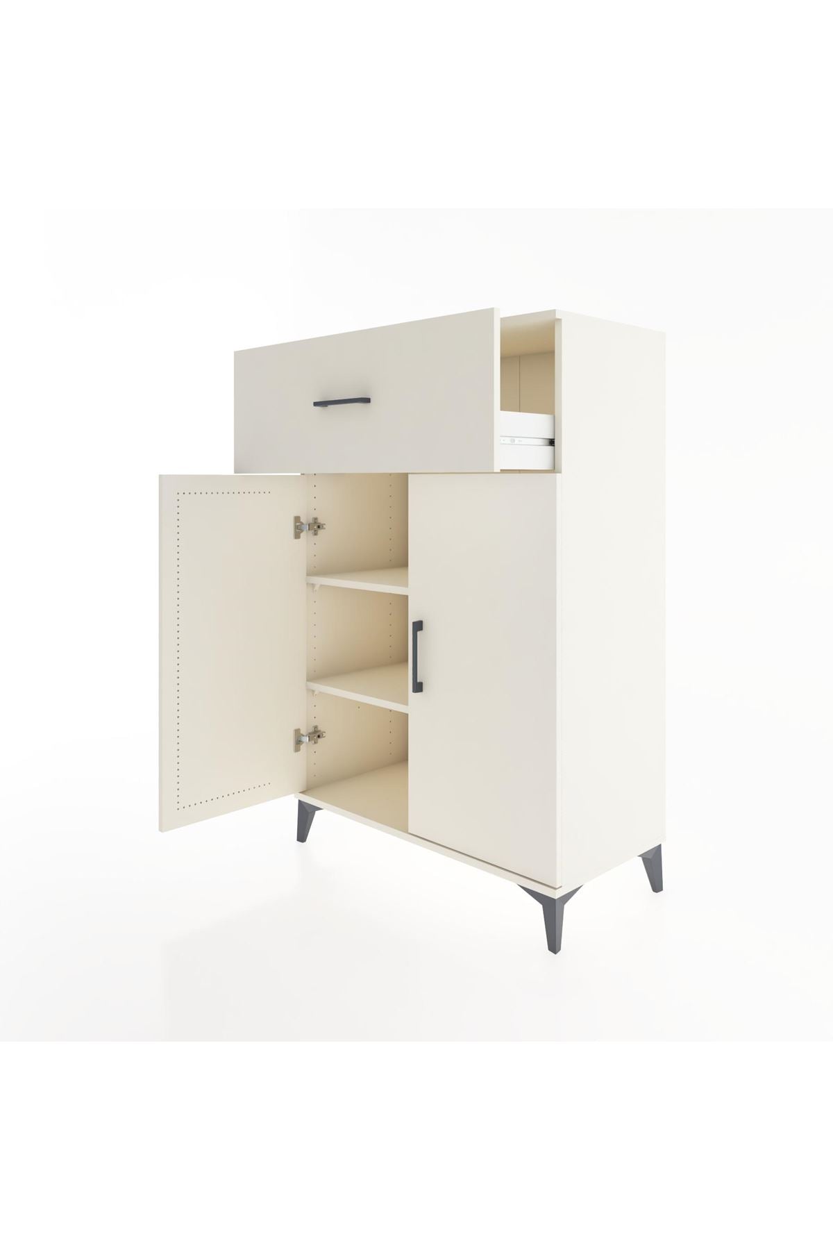 Hyperion Dolap 2 Raflı Tek Çekmeceli 2 Kapaklı 88x44x134 - S51M006V1B