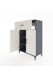 Hyperion Dolap 2 Raflı Tek Çekmeceli 2 Kapaklı 88x44x134 - S51M006V4B
