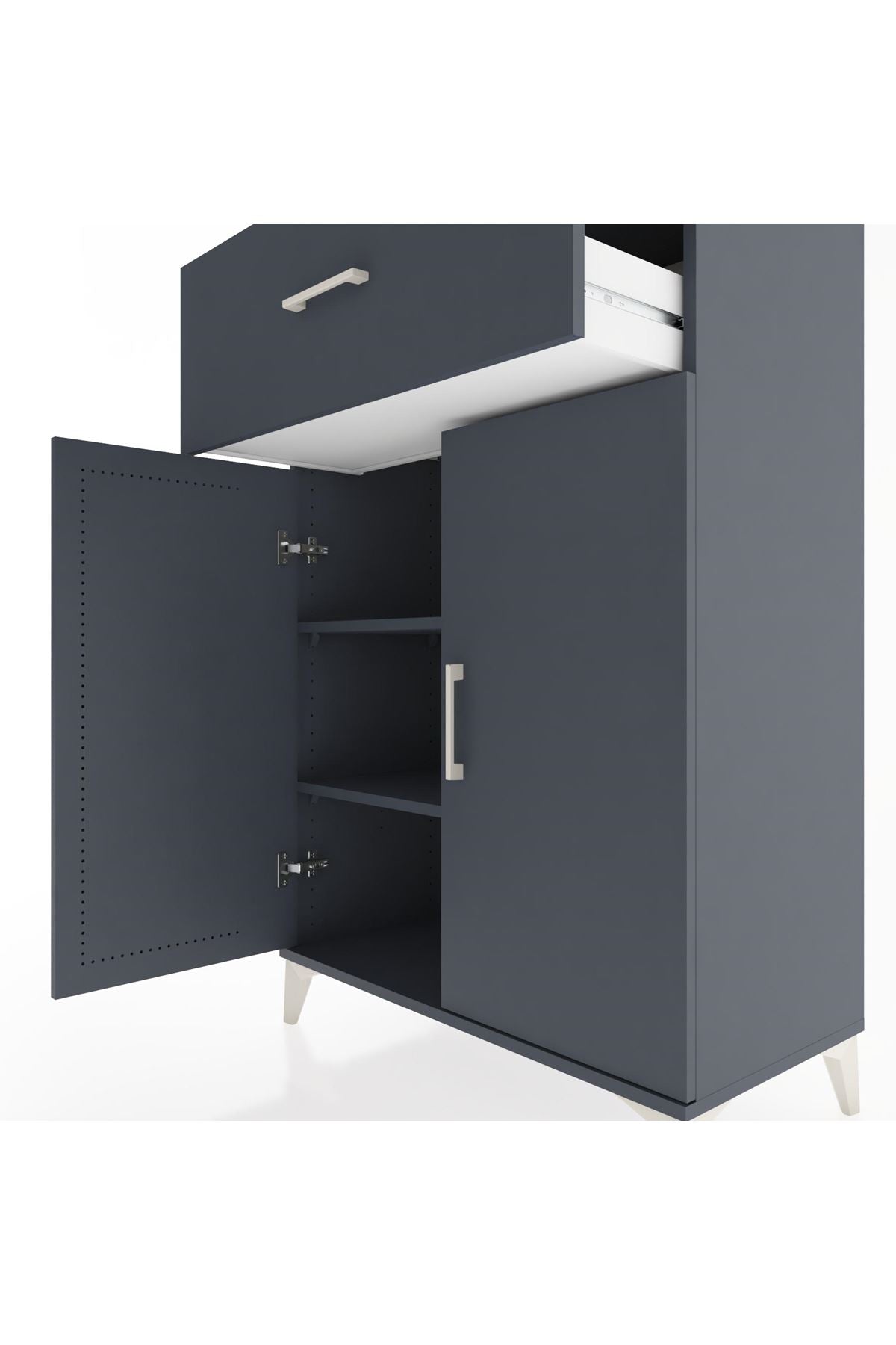 Hyperion Dolap 2 Raflı Tek Çekmeceli 2 Kapaklı 88x44x134 - S51M006V5B