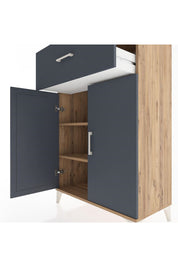 Hyperion Dolap 2 Raflı Tek Çekmeceli 2 Kapaklı 88x44x134 - S51M006V8B