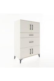 Hyperion Dolap Tek Raflı 2 Çekmeceli 4 Kapaklı 88x44x134 - S51M007V1B