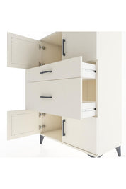 Hyperion Dolap Tek Raflı 2 Çekmeceli 4 Kapaklı 88x44x134 - S51M007V1B