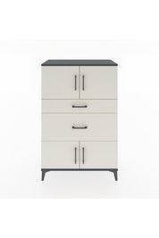 Hyperion Dolap Tek Raflı 2 Çekmeceli 4 Kapaklı 88x44x134 - S51M007V4B