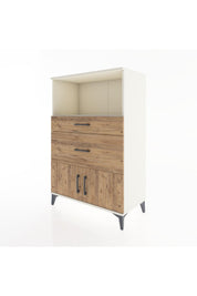 Hyperion Dolap Tek Raflı 2 Çekmeceli 2 Kapaklı 88x44x134 - S51M008V3B
