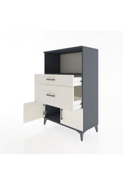 Hyperion Dolap Tek Raflı 2 Çekmeceli 2 Kapaklı 88x44x134 - S51M008V4B