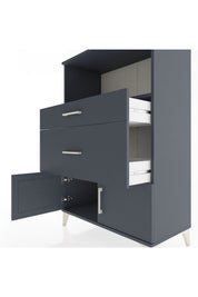 Hyperion Dolap Tek Raflı 2 Çekmeceli 2 Kapaklı 88x44x134 - S51M008V5B