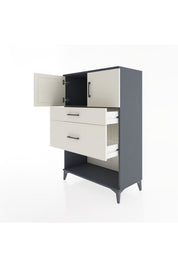 Hyperion Dolap Tek Raflı 2 Çekmeceli 2 Kapaklı 88x44x134 - S51M009V4B