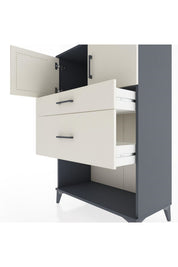 Hyperion Dolap Tek Raflı 2 Çekmeceli 2 Kapaklı 88x44x134 - S51M009V4B