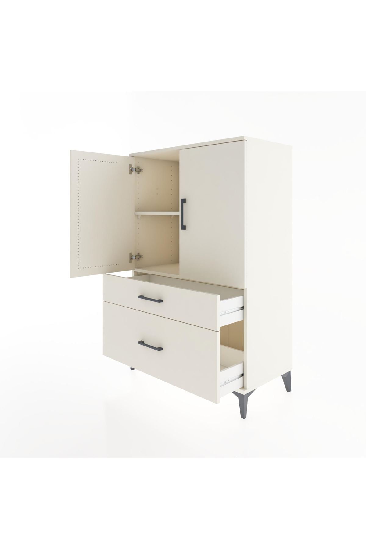 Hyperion Dolap 2 Raflı 2 Çekmeceli 2 Kapaklı 88x44x134 - S51M010V1B