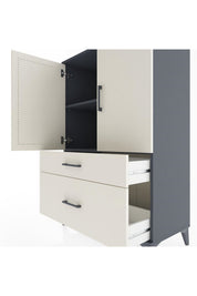Hyperion Dolap 2 Raflı 2 Çekmeceli 2 Kapaklı 88x44x134 - S51M010V4B