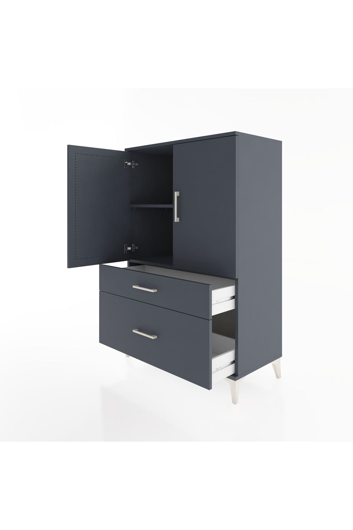 Hyperion Dolap 2 Raflı 2 Çekmeceli 2 Kapaklı 88x44x134 - S51M010V5B