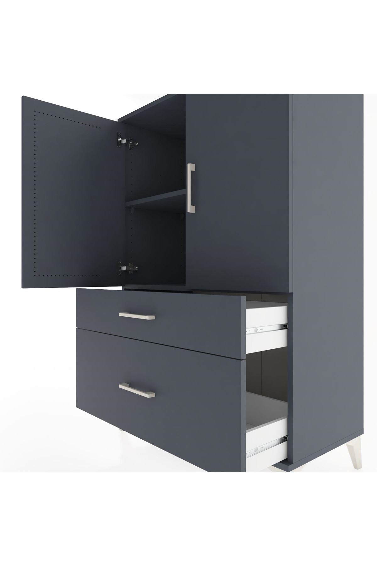 Hyperion Dolap 2 Raflı 2 Çekmeceli 2 Kapaklı 88x44x134 - S51M010V5B