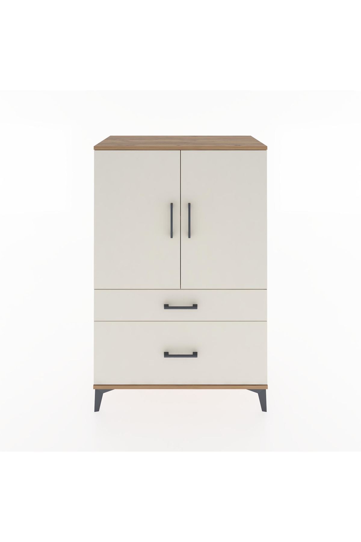 Hyperion Dolap 2 Raflı 2 Çekmeceli 2 Kapaklı 88x44x134 - S51M010V7B