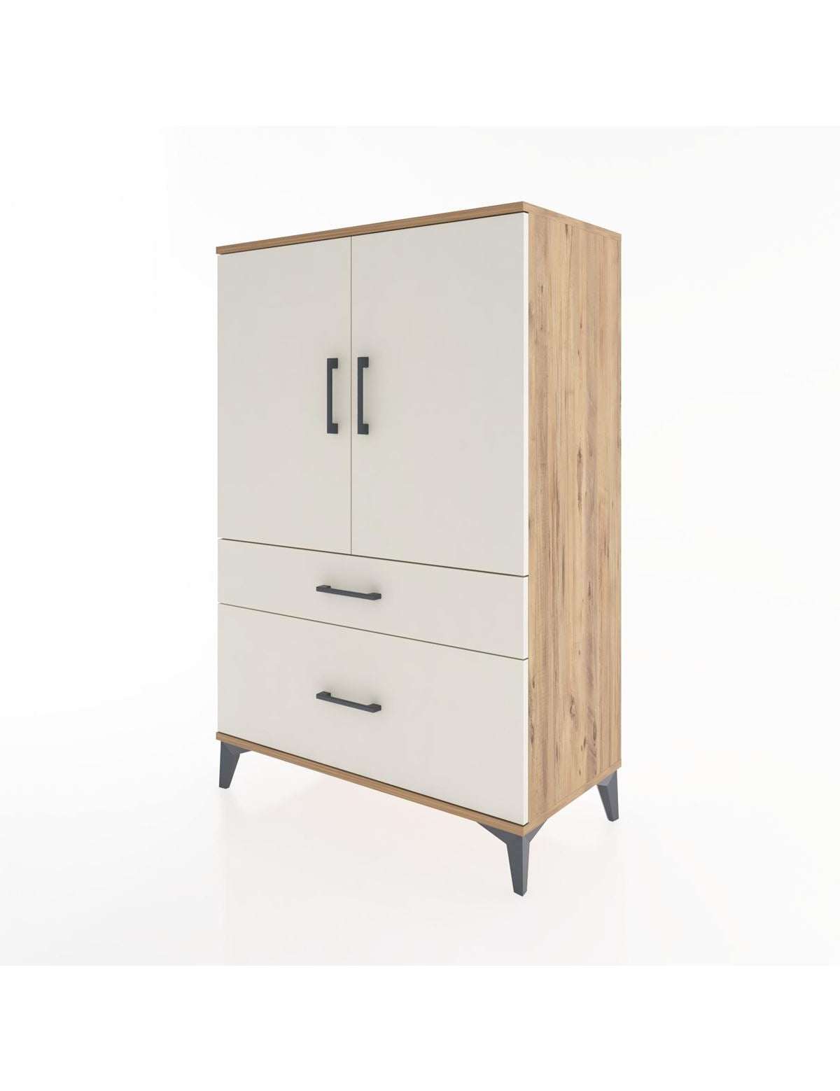 Hyperion Dolap 2 Raflı 2 Çekmeceli 2 Kapaklı 88x44x134 - S51M010V7B