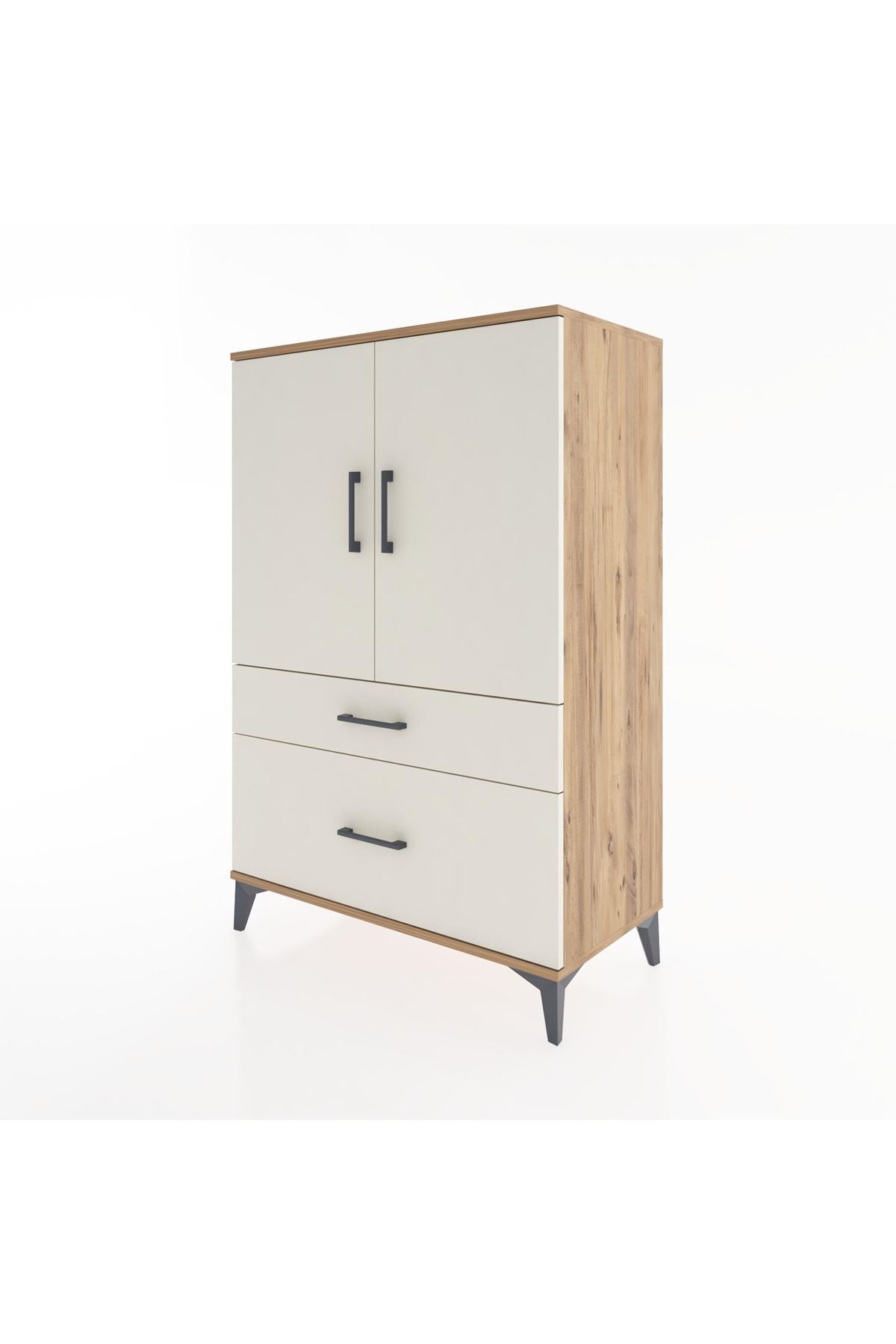 Hyperion Dolap 2 Raflı 2 Çekmeceli 2 Kapaklı 88x44x134 - S51M010V7B
